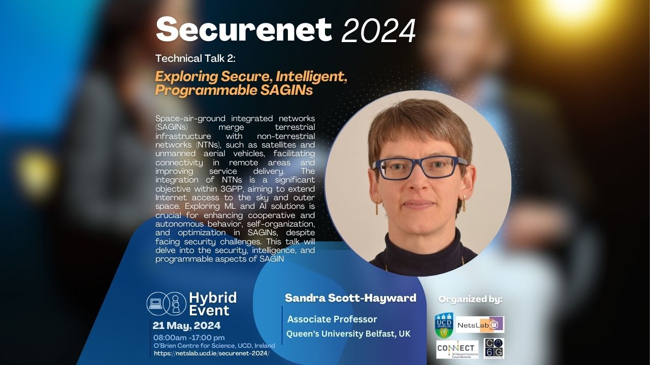 Exploring Secure, Intelligent, Programmable SAGINs - Sandra Scott-Hayward